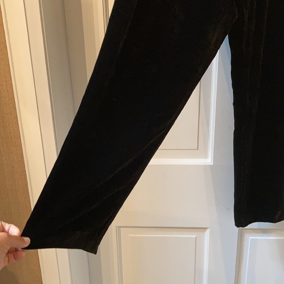Beautiful vintage Dana Bachman high rise velvet silk lined tapered leg pant 10P - Picture 5 of 10